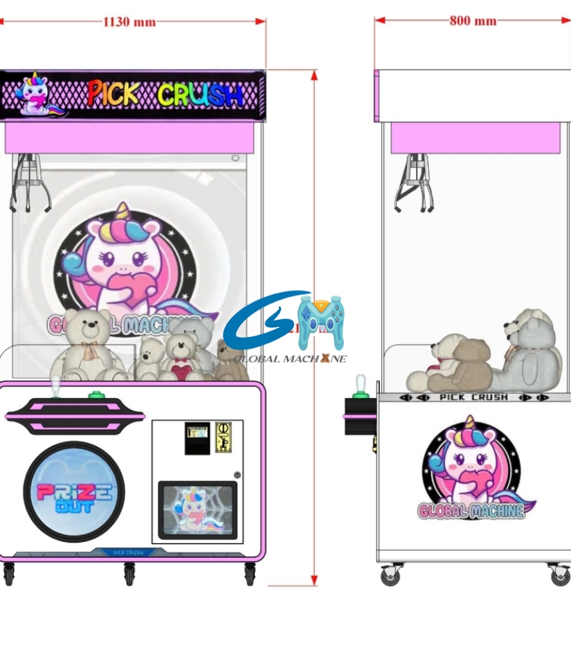 Máy Pick Crush _ Pink_1130*800*2138 (mm) 