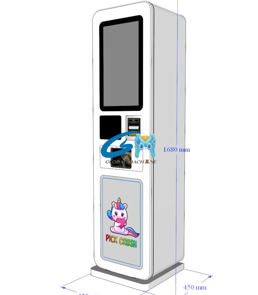 Máy Bán Xu Pick Crush_450x450x1680 (mm)