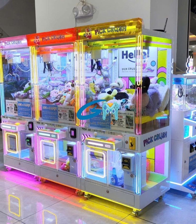 Máy Gắp Thú Mẫu 78 Đời Mới – Thiết Kế Trong Suốt & Hệ Thống LED RGB Đa Sắc
